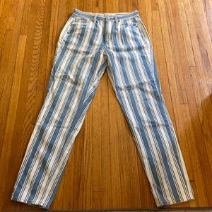 Never worn striped jeans from American Eagle!!
